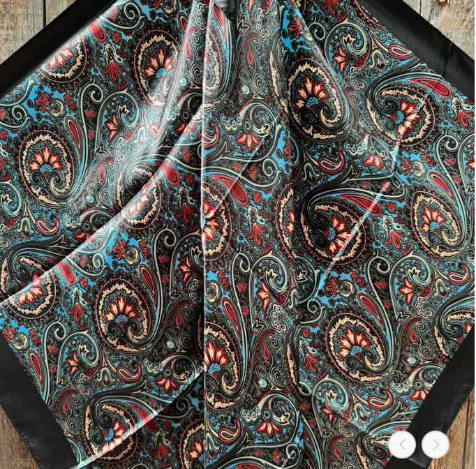 Black Paisley Wild Rag