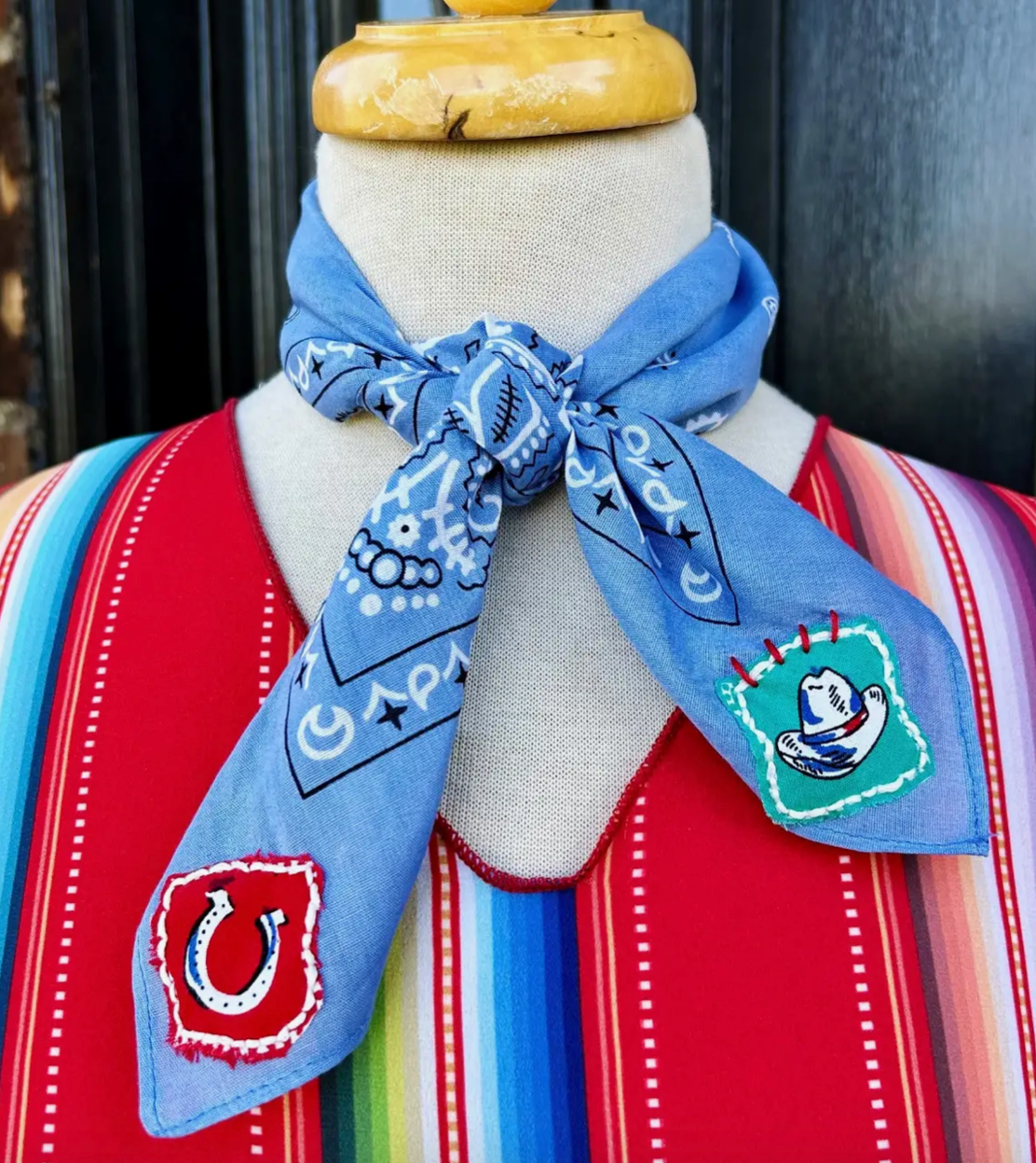 Jackson Hole Bandana Blue