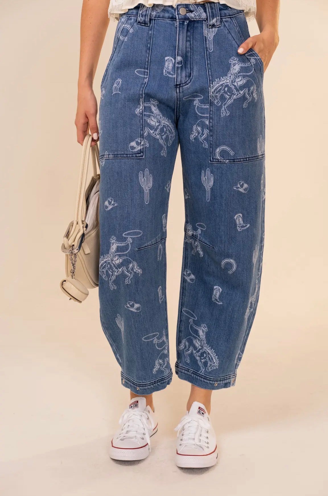 Western Barrel Jeans