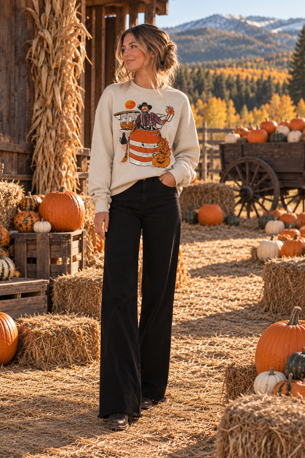 Rodeo Clown Halloween Sweatshirt
