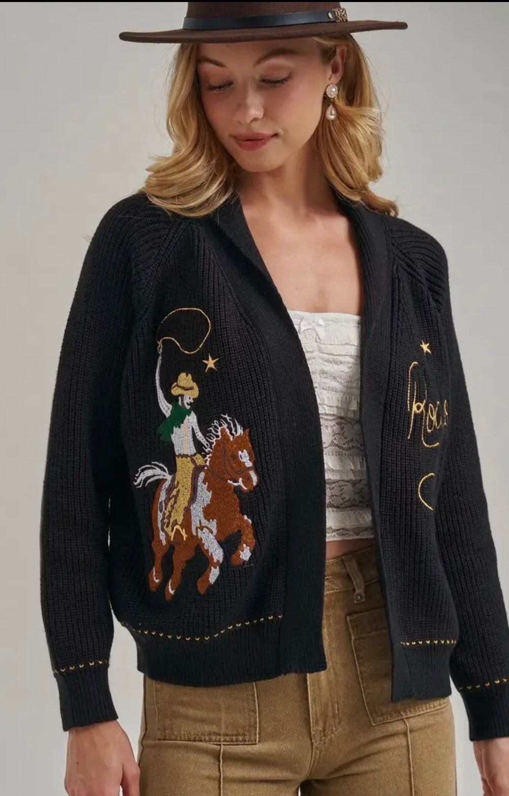 Cactus Cowboy Sweater