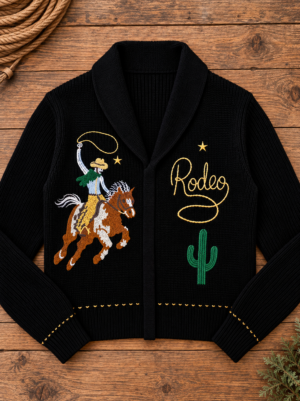 Cactus Cowboy Sweater
