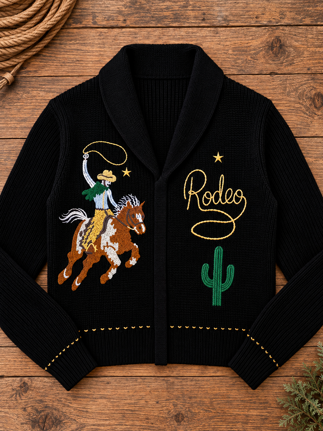 Cactus Cowboy Sweater