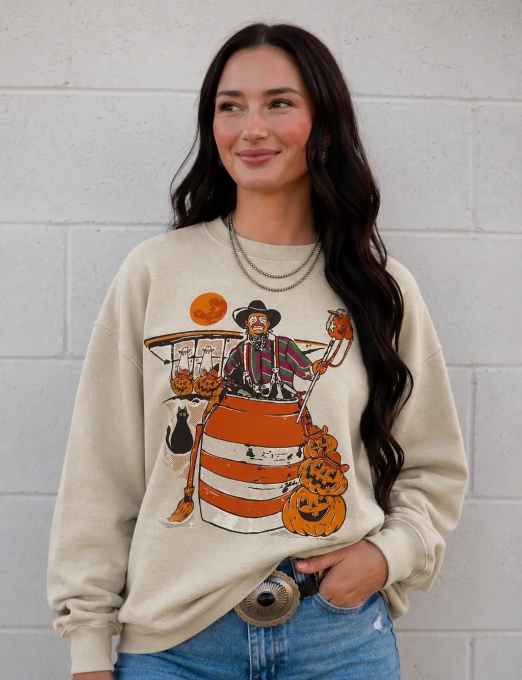 Rodeo Clown Halloween Sweatshirt