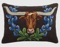Blue Bell Longhorn Pillow