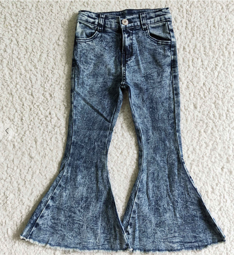 Acid Washed Flare Jeans