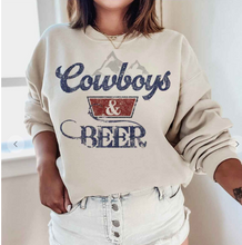 Load image into Gallery viewer, Cowboys &amp; Beer Sweatshirt