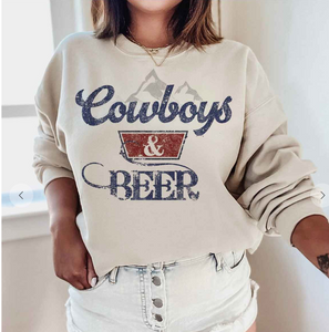 Cowboys & Beer Sweatshirt