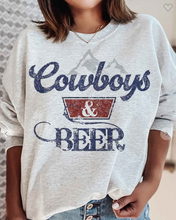 Load image into Gallery viewer, Cowboys &amp; Beer Sweatshirt