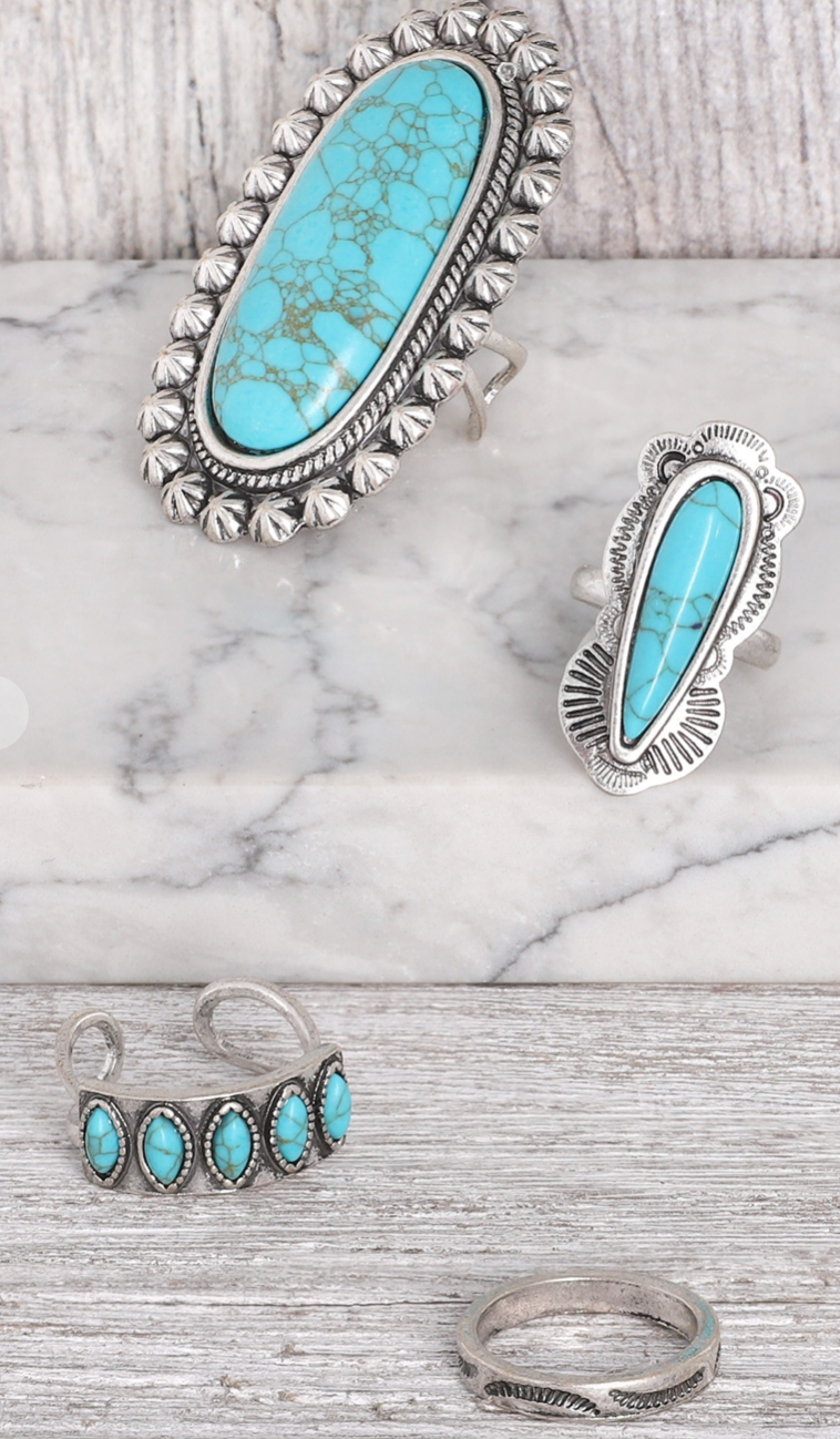 4 piece Ring Western Set