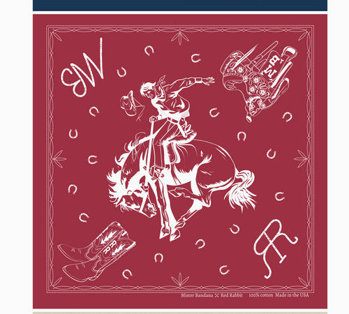 Wine Cowboy Scarf