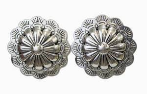 Silver Flower Post Earring