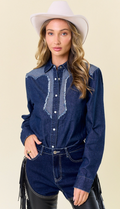 Laramie Denim Blouse