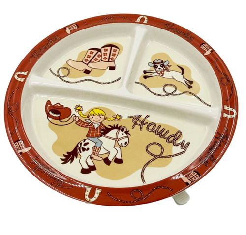 Howdy Cowgirl Plate