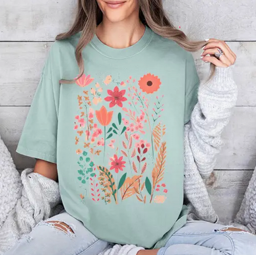 Watercolor Flower Tee