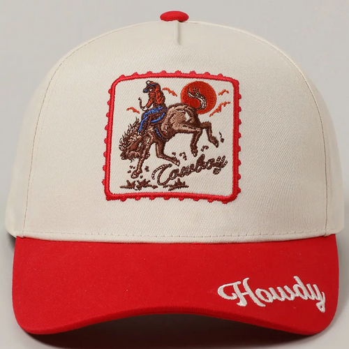 Red Howdy Cap