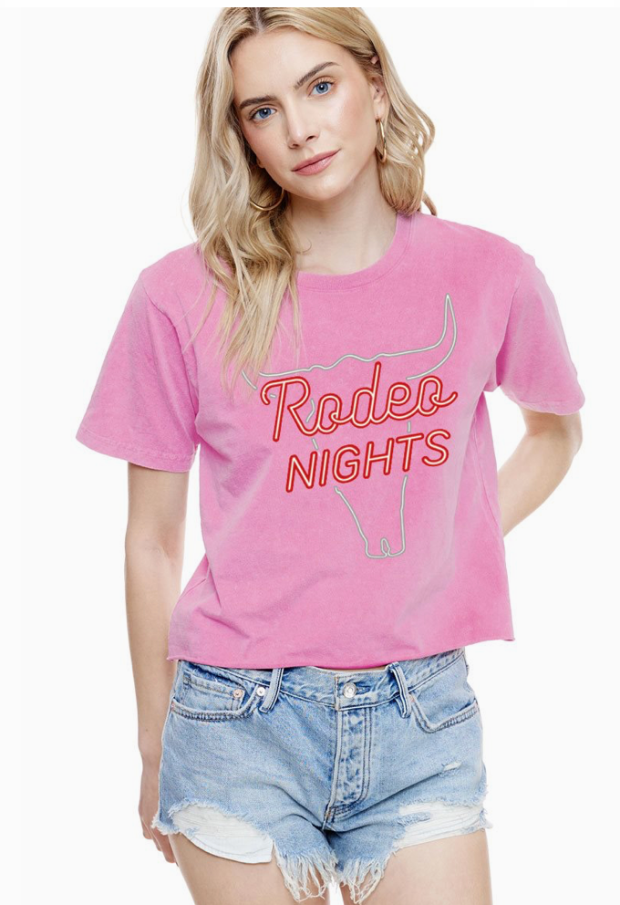 Pink Rodeo Nights Tee