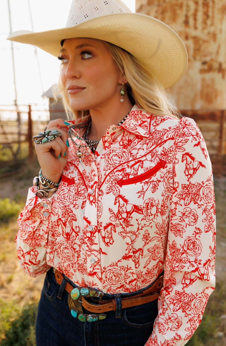 Wild Roses Rodeo Shirt