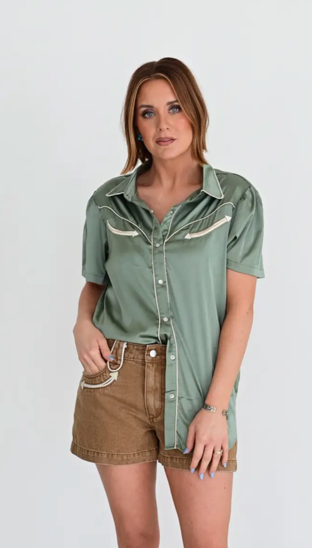 Sage Western Blouse
