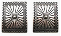 Large Western Concho Earrings