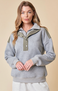Quilted Hooded Top