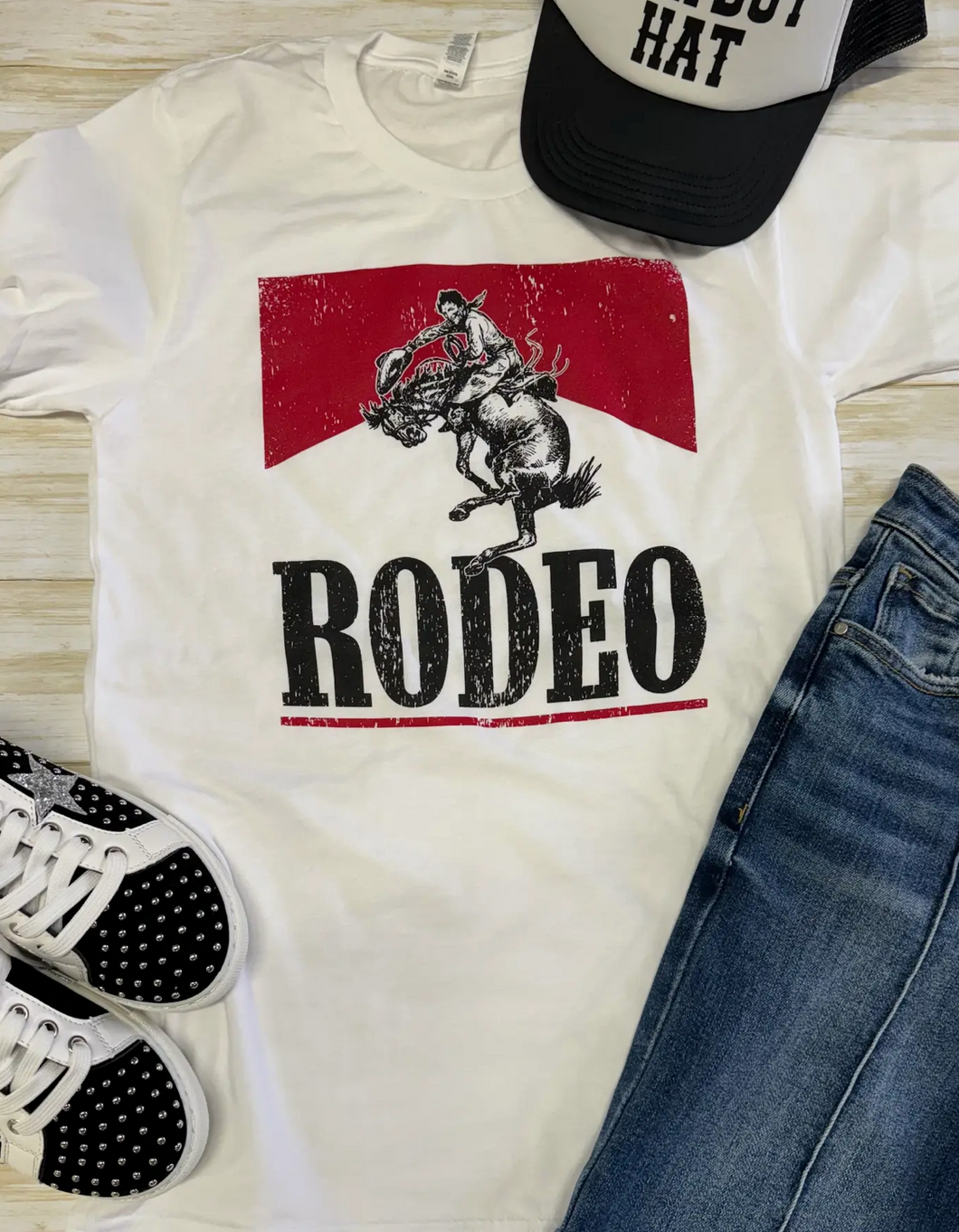 Rodeo White Tee