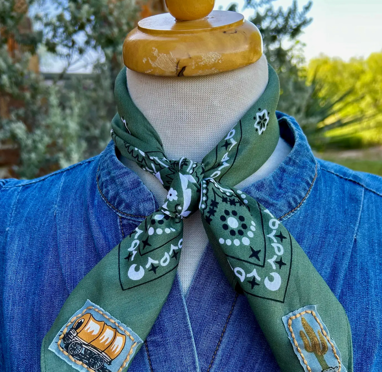 Embroidered Chisholm Trail Bandana
