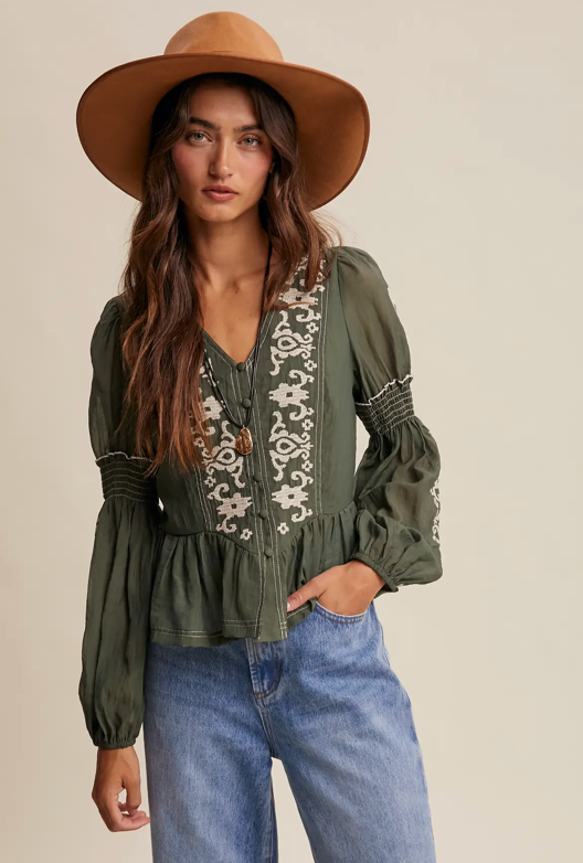 Evergreen Blouse