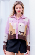 Pink Desert Sky Sweater
