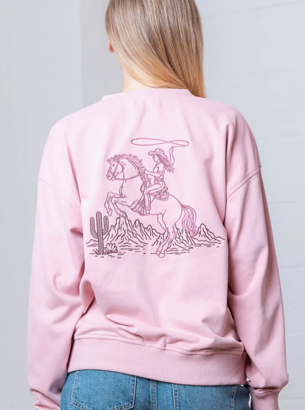 Pink Cowgirl Sweatshirt