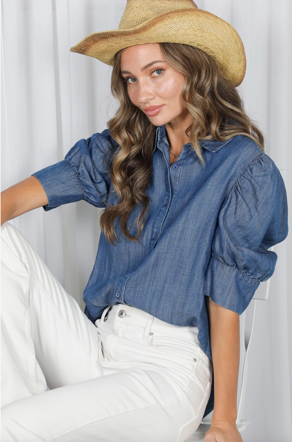 Chambray Blouse