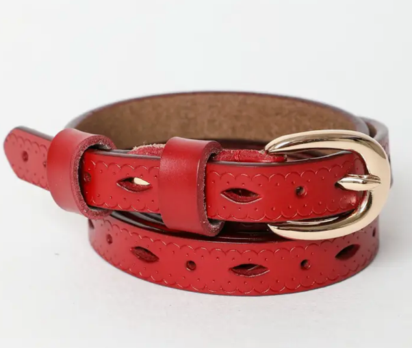 Skinny Red Belt