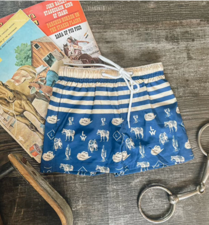 Western Boys Swim Trunks
