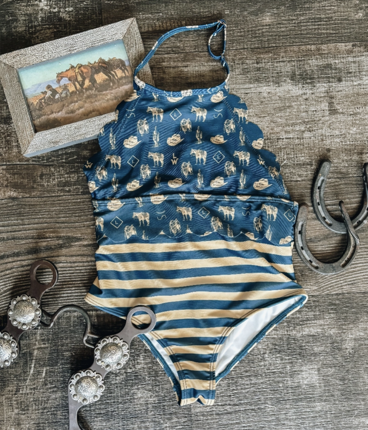 All Things Western Girls Swimsuit