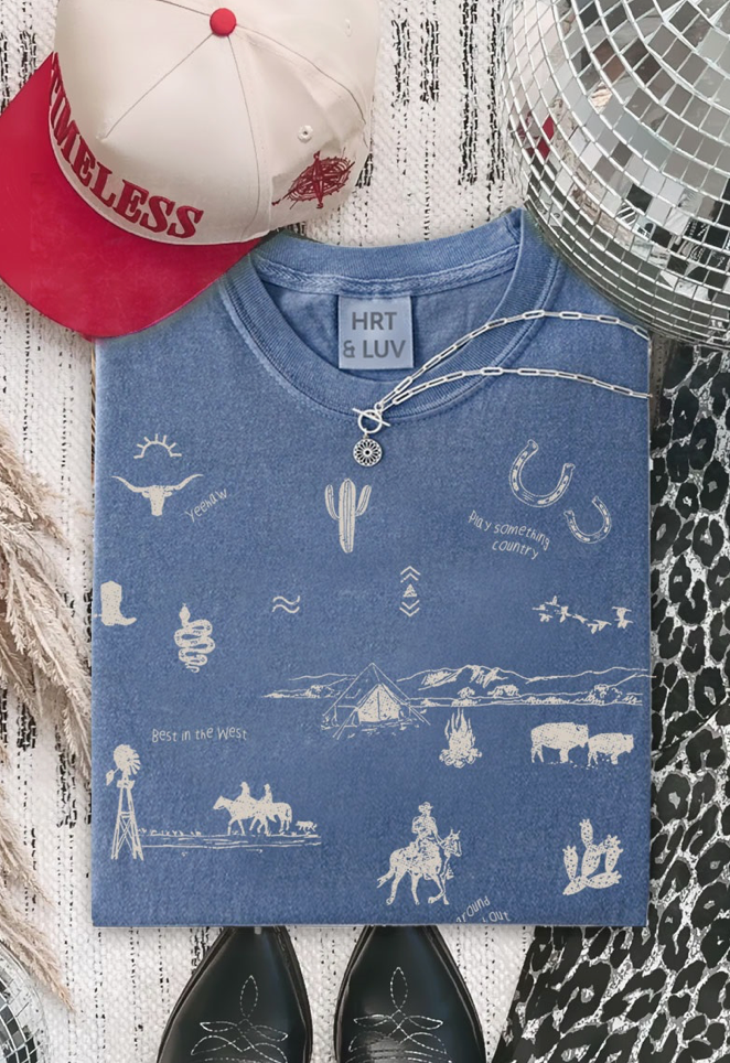 West World Denim Tee