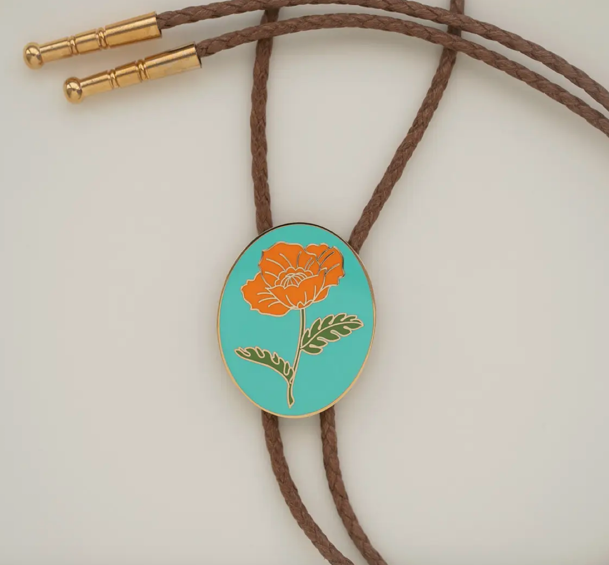 Poppy Bolo Tie