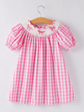 Gingham Pink Horse Dress
