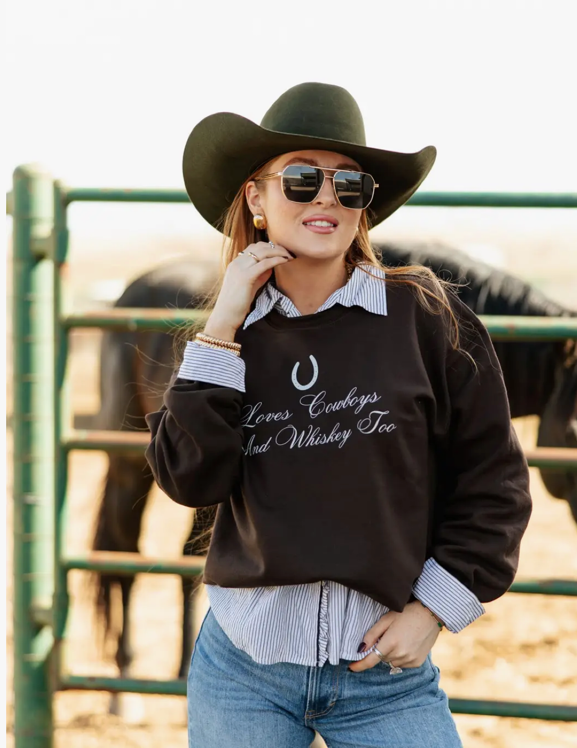 Brown Loves Cowboys Sweatshirt