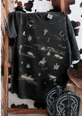Black Little Western Tee
