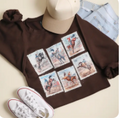 Brown Retro Postage Stamp Sweatshirt