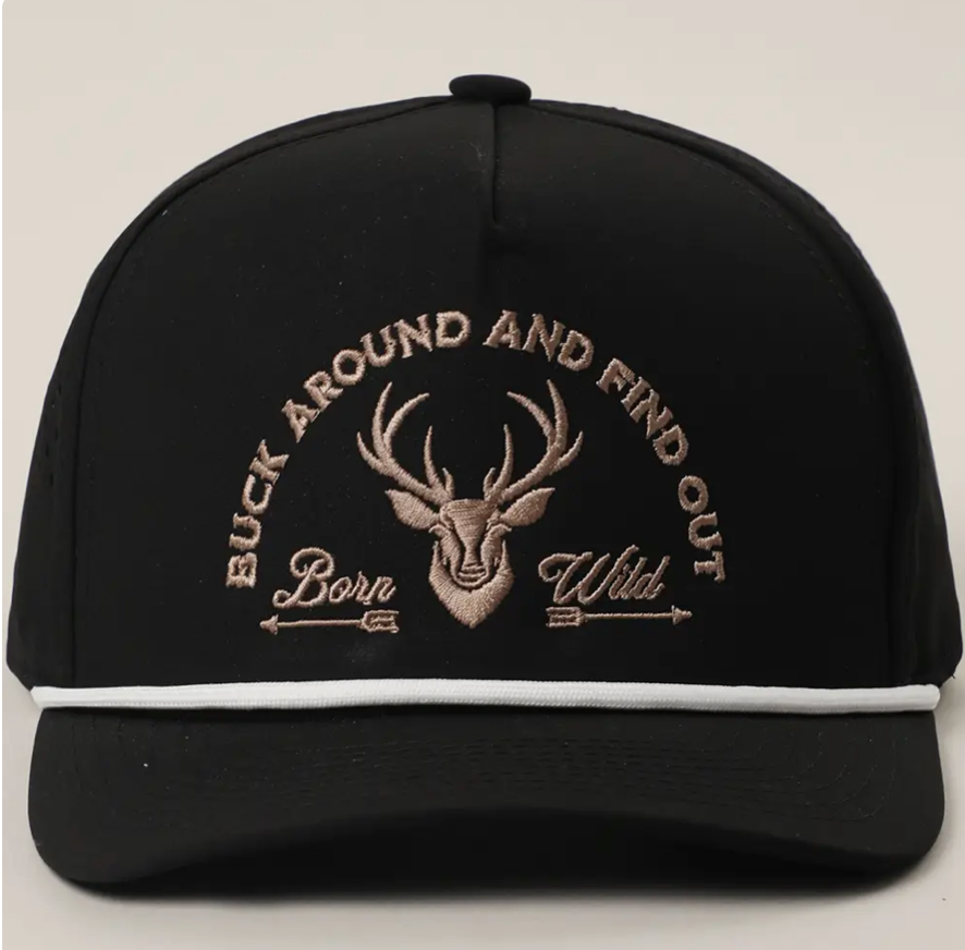 Buck Around Cap Black