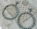 Turquoise Hoops