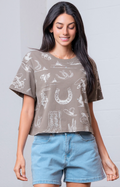 Wild West Olive Tee