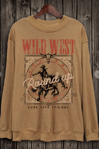 Wild West Round Up Ladies Sweatshirt